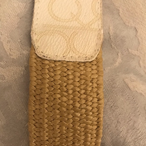 Calvin Klein Belt - 37” - White / Tan - Picture 2 of 5